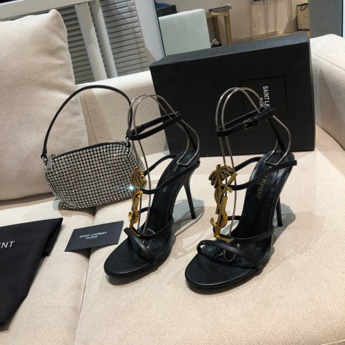 Saint Laurent YSL Womens Shoes Sandals High Heel 10.5cm with Original Box