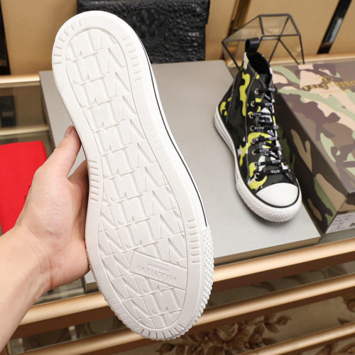 Valentino Men Shoes Fashion Design Luxury Brand Giggies High-Top Fabric Sneaker
