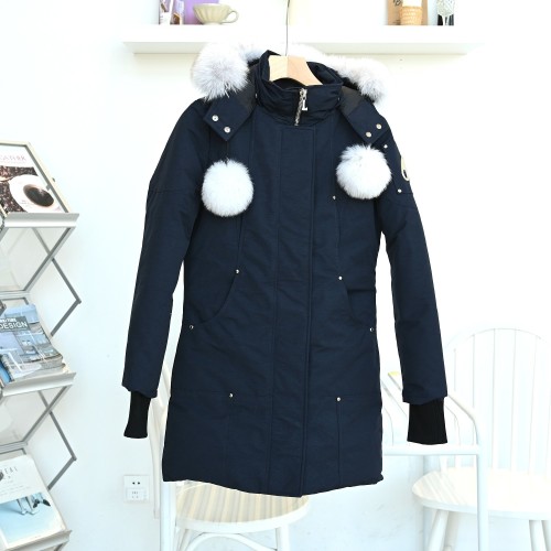 Moose Knuckles Design Womens Winter Windprood Down Jackets Keep Warm 90% White Duck Down