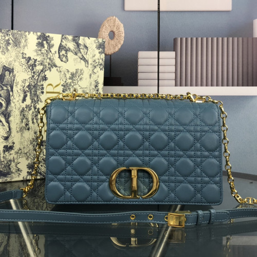 Dior Womens Bags Crossbody Bag LARGE DIOR CARO BAG Supple Cannage Calfskin with Original Box