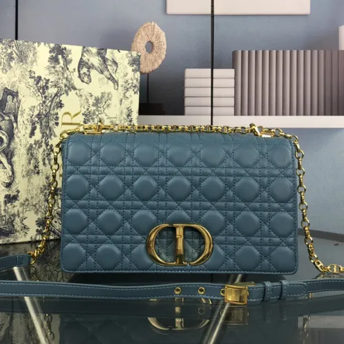 Dior Womens Bags Crossbody Bag LARGE DIOR CARO BAG Supple Cannage Calfskin with Original Box