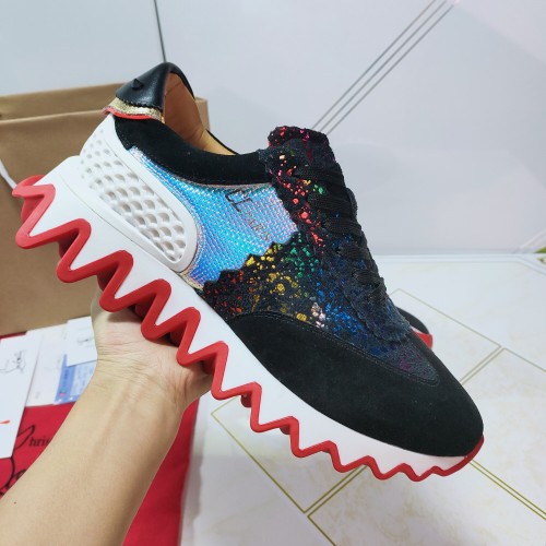 Christian Louboutin Mens Shoes Sneakers Luxury Brand Red Bottom Design Sports Footwears