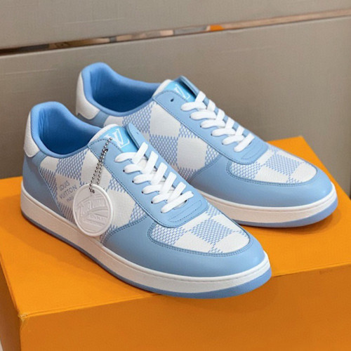 Louis Vuitton Men Shoes Fashion Sneakers RIVOLI Beverly Hills SNEAKER Luxury Brand Casual Shoes with Original Box