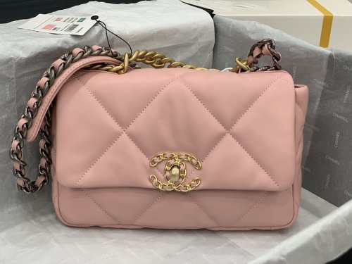 Chanel Womens Bags Shoulder Messenger Bags Chanel 19 Flap Bag Luxury Brand with Original Box