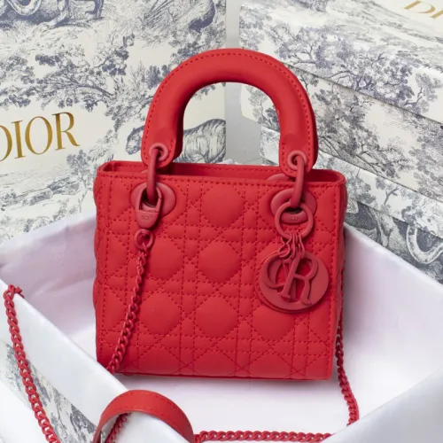 Dior Womens Bags Handbags Luxury Fashion MINI LADY DIOR BAG M0505OWCB_M323 with Original Box