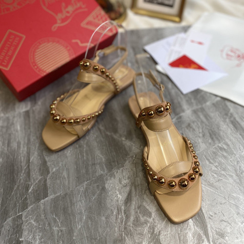 Christian Louboutin Womens Shoes Flat Slide Sandal