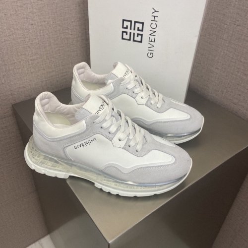 Givenchy Men Shoes Fashion Type Luxury Brand GIVENCHY SNEAKERS IN LEATHER WITH LATEX BAND with Original Box