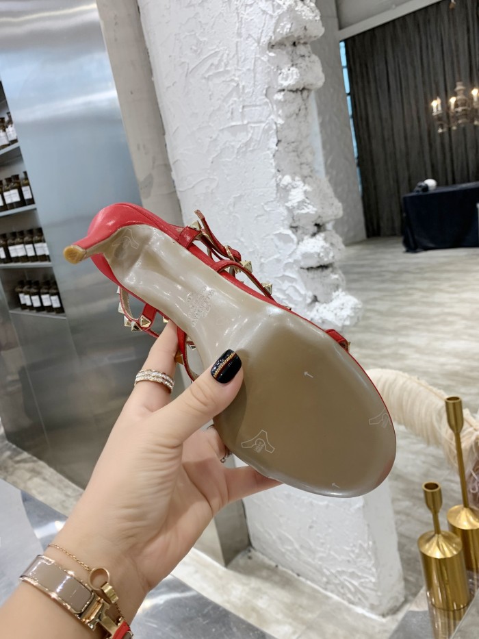 Valentino Women Shoes Mule Flip Flop Sandals ROMAN STUD SLIDE SANDAL IN QUILTED NAPPA with Original Box Luxury Brand