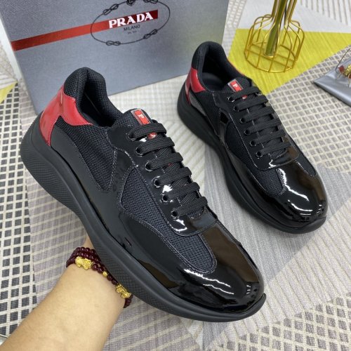 Prada Mens Shoes Sneakers Casual Shoes for Men Luxury Brand Breathable Fashion Sneakers with Original Box