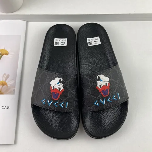 Gucci Mens Shoes Sandals Slides Slippers Luxury Brand Thick Sole Design with Original Box