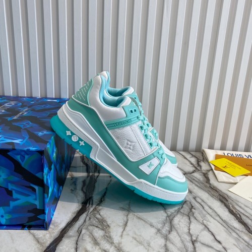 Louis Vuitton Men Shoes Fashion Sneakers Design Luxury Brand LV TRAINER SNEAKER with Original Box