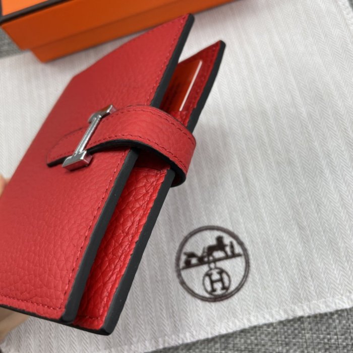 Hermes Womens Mens Wallets Purse Card Holder Leather Design Coin Bag with Original Box