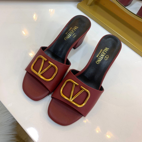 Valentino Womens Shoes Vlogo Sandals Mid Heels Mule