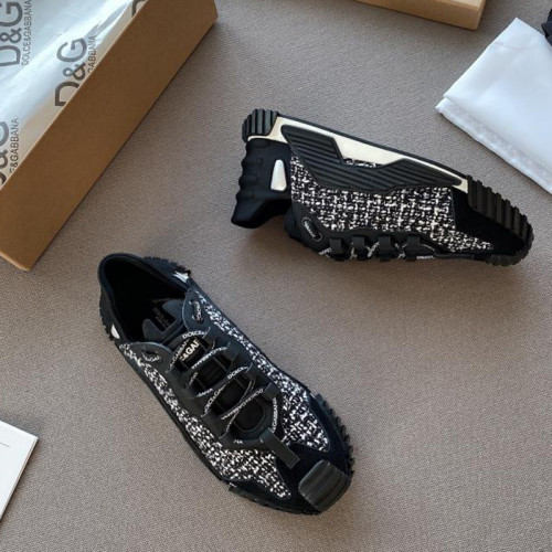 Dolce&Gabbana Womens Shoes Sneakers Luxury Brand Fashion Ns1 Slip-On Sneakers In Mixed Materials