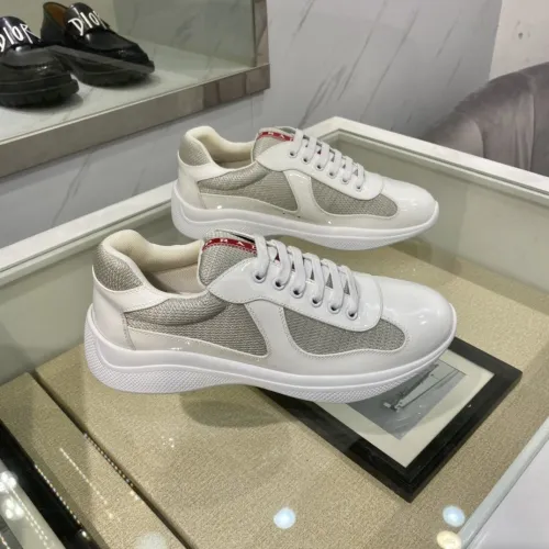 Prada Mens Shoes Sneakers Casual Shoes for Men Luxury Brand White Prada PRAX 1 sneakers with Original Box 4E3576_3LFV_F0009