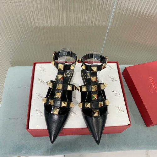 Valentino Women Shoes Mule Flip Flop Sandals ROMAN STUD CALFSKIN BALLET VW0S0BY5ZWM0NO with Original Box