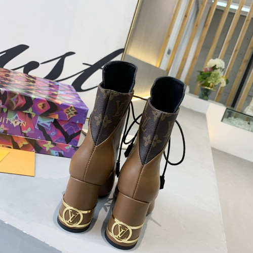 Louis Vuitton Women Shoes Boots Luxury Brand Design Fashion BLISS ANKLE BOOT