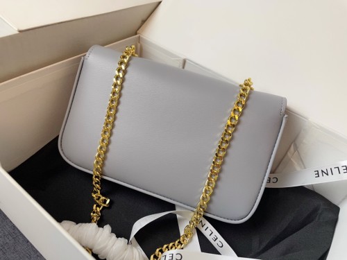 Celine Womens Bags Crossbody Design Luxury Brand CROSSBODY OVAL PURSE CUIR TRIOMPHE IN SMOOTH CALFSKIN with Original Box