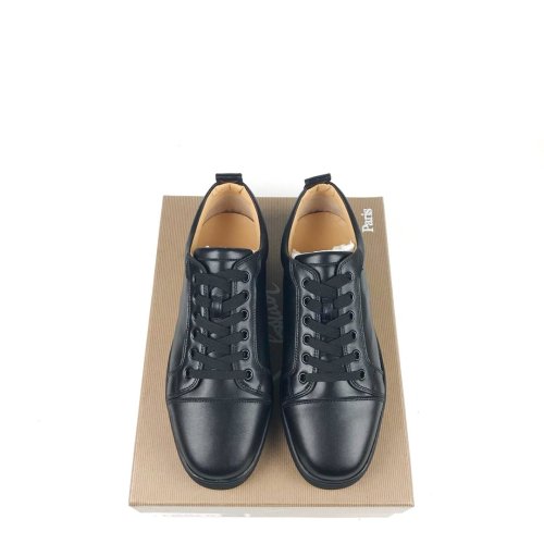 Christian Louboutin Mens Shoes Luxury Brand Red Bottom Design Louis Junior Spikes Flat with Original Box CL sneakers