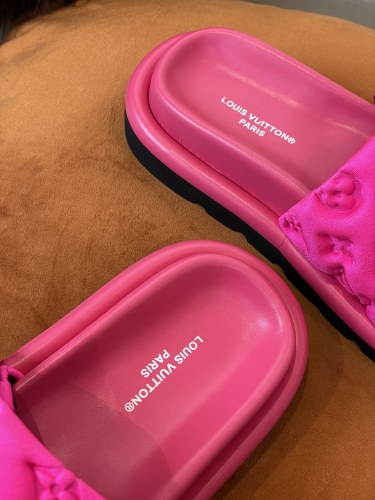 Louis Vuitton Womens Shoes Slippers Sandals Flip Flop Luxury Brand Honolulu LV TRAINER MULE with Original Box