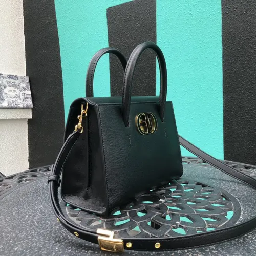 Dior Womens Bag Handbag MEDIUM ST HONORÉ TOTE Black Grained Calfskin M9321UMBA_M911