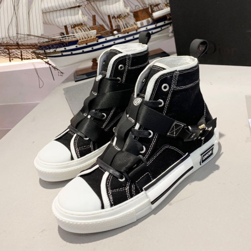 Dior Womens Mens Shoes Sneakers Luxury Brand Unisex Design B23 High-Top Sneaker with Box