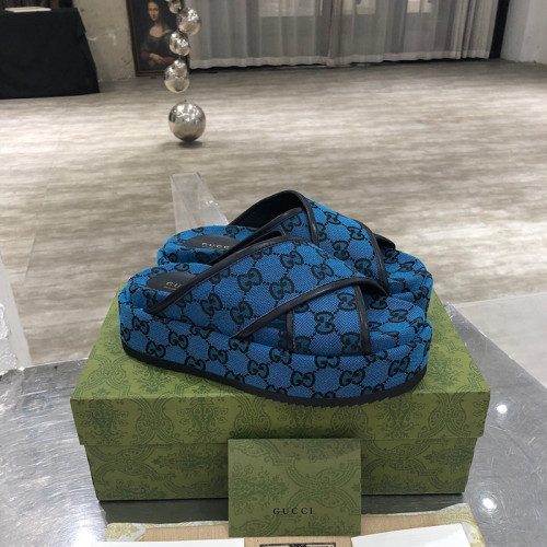 Gucci Womens Shoes Platform Slide Sandal