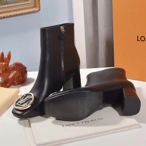 Louis Vuitton Women Shoes Boots Fashion Ankle Boots Luxury Brand Leather Design with Original Box