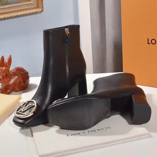 Louis Vuitton Women Shoes Boots Fashion Ankle Boots Luxury Brand Leather Design with Original Box