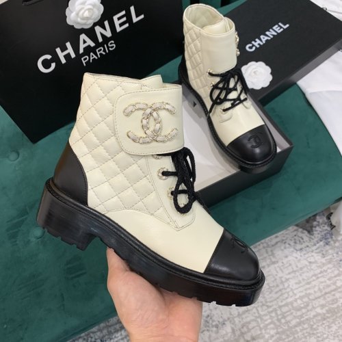 Chanel Women Shoes Boots Luxury Brand Design Leather Ankle Fashion Boots for Winter