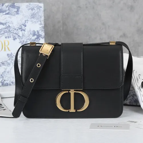 Dior Womens Bags Crossbody Bags Luxury Brand 30 MONTAIGNE BAG Black Box Calfskin M9203UMOS_M911 with Original Box