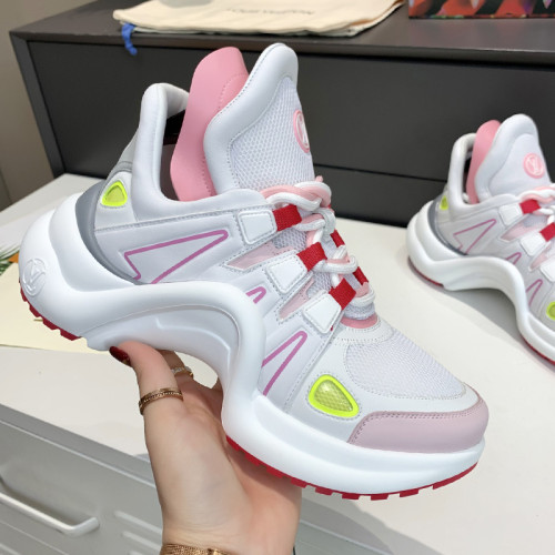 Louis Vuitton Women Shoes Sneakers Luxury Brand Design Fashion LV ARCHLIGHT SNEAKER with Original Box 1A951A