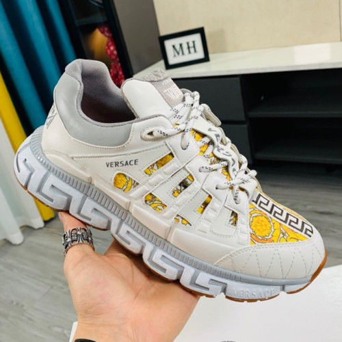 Versace Men Shoes Fashion Design Luxury Brand TRIGRECA SNEAKERS with Original Box