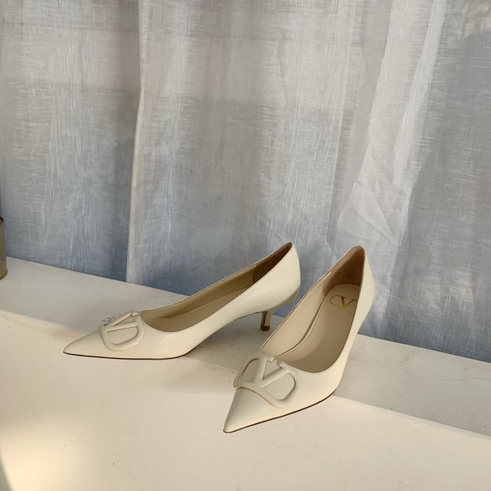 Valentino Women Shoes Mule Flip Flop Sandals VLOGO SIGNATURE CALFSKIN PUMP 45MM / 1.8 IN. with Original Box