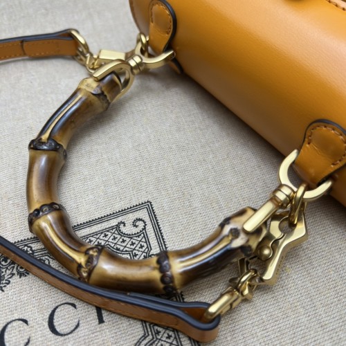 Gucci Womens Bags Handbags Shoulder Messenger Bags Luxury Brand Gucci Bamboo 1947 jumbo GG mini bag 686864 10ODT 7769 with Original Box