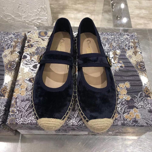Dior Womens Shoes DIOR CARO ESPADRILLE BALLERINA FLAT