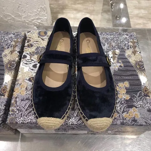 Dior Womens Shoes DIOR CARO ESPADRILLE BALLERINA FLAT
