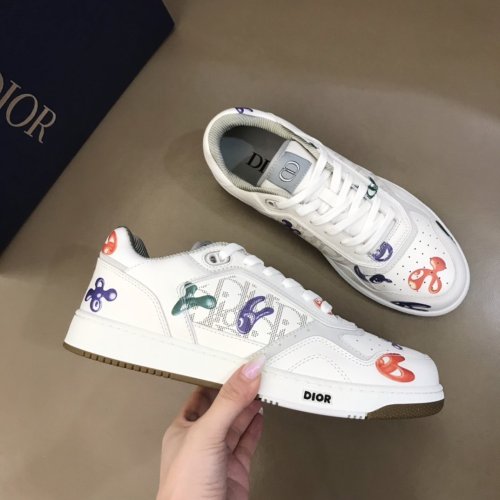 Dior Men Shoes Sneakers Luxury B27 Sneaker Fashion Sneakers Lace-Up with Original Box