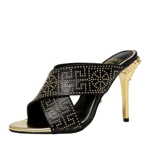 Versace Womens Shoes Mule Sandals High Heel 10cm