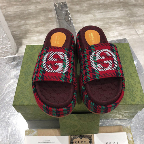 Gucci Womens Shoes Platform Slide Sandal