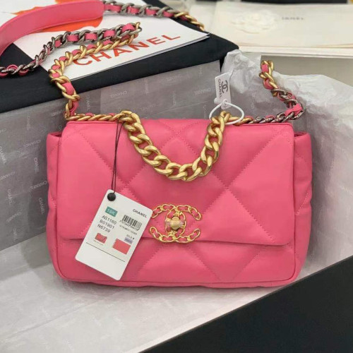 Chanel Womens Bags Shoulder Messenger Bags Chanel 19 Flap Bag Luxury Brand with Original Box