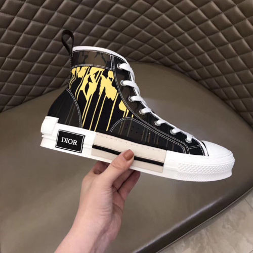 Dior Womens Mens Shoes Sneakers Luxury Brand Unisex Design B23 High-Top Sneaker with Box
