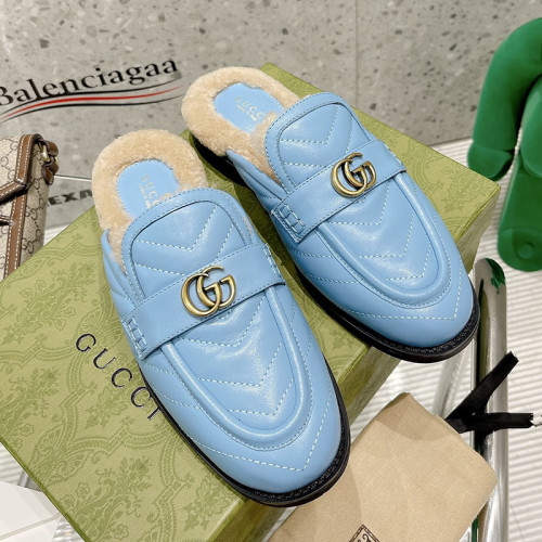 Gucci Womens Shoes Casual Loafers Design Luxury Brand Leather Princetown with Original Box