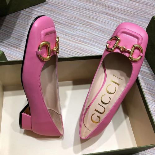 Gucci Womens Shoes Women's Low-heel Pump with Horsebit
