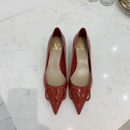 Valentino Women Shoes Mule Flip Flop Sandals VLOGO SIGNATURE CALFSKIN PUMP 45MM / 1.8 IN. Luxury Brand with Original Box