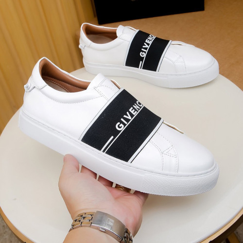 Givenchy Men Shoes Fashion Type Luxury Brand GIVENCHY SNEAKERS IN LEATHER WITH LATEX BAND with Original Box