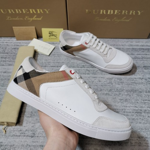 Burberry Men Shoes Sneakers Luxury Brand Leather, Suede and House Check Sneakers with Original Box 80241251