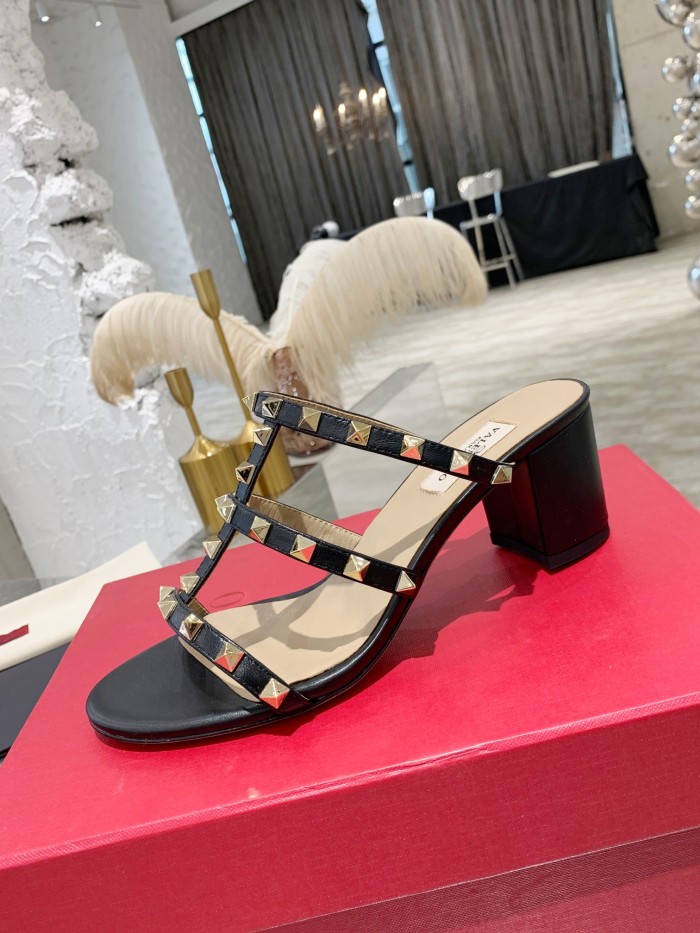 Valentino Women Shoes Mule Flip Flop Sandals ROMAN STUD SLIDE SANDAL IN QUILTED NAPPA with Original Box Luxury Brand