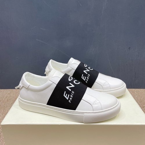 Givenchy Men Shoes Fashion Type Luxury Brand GIVENCHY SNEAKERS IN LEATHER WITH LATEX BAND with Original Box