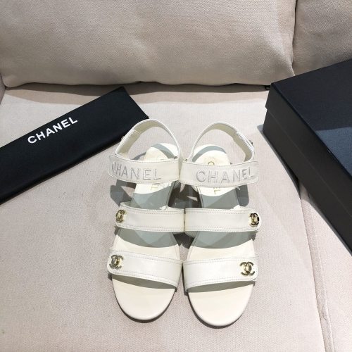 Chanel Womens Shoes Flat Sandals